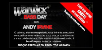 Warwick Bass Day – com Andy Irvine